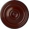 Ekena Millwork Reece Ceiling Medallion (Fits Canopies up to 6 3/4"), Hand-Painted Brushed Mahogany, 21"OD x 1 1/4"P CM21REBMF - alternate 1